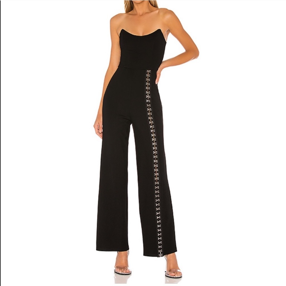 REVOLVE Zarah hook front jumpsuit in black